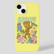 Retro Floral Dancing Kid Groot Graphic Case-Mate iPhone 14 Case