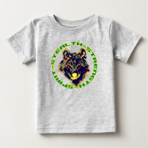 retro floral design baby T-Shirt