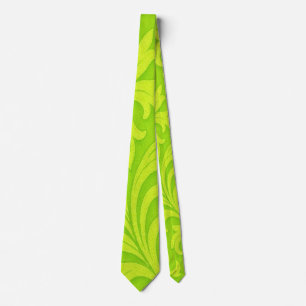 retro floral design neck tie