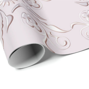 Retro Floral Design Wrapping Paper