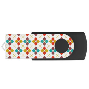 Retro Floral Flash Drive