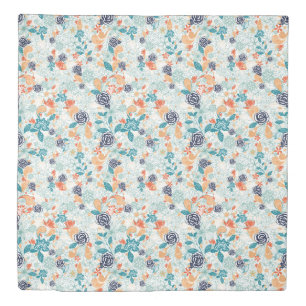 Retro Floral Flower Seamless Pattern Duvet Cover