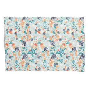 Retro Floral Flower Seamless Pattern Pillow Case