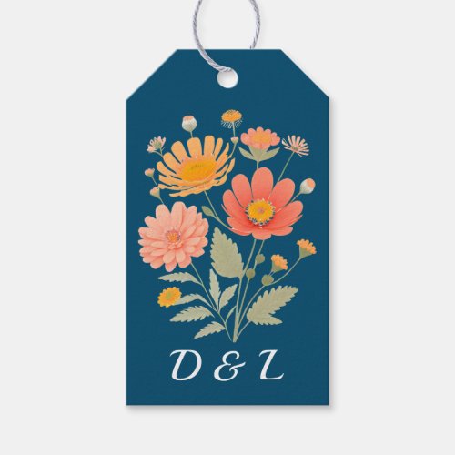 Retro Floral Gift Tags