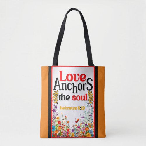 Retro Floral Inspirational   Tote Bag