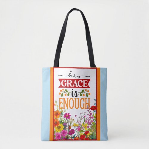 Retro Floral Inspirational   Tote Bag