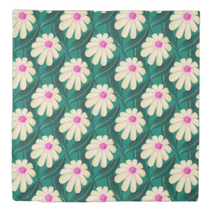 Retro Floral Leaf Pattern Duvet Cover