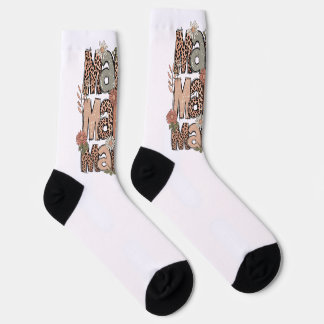 Retro Floral “Mama” Socks – Cute Gift for Moms