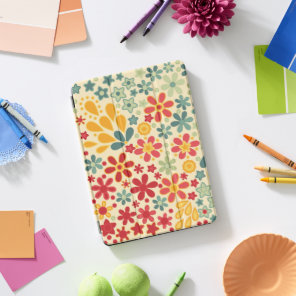 Retro.  Floral motifs iPad Pro Cover