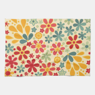 Retro.  Floral motifs Towel