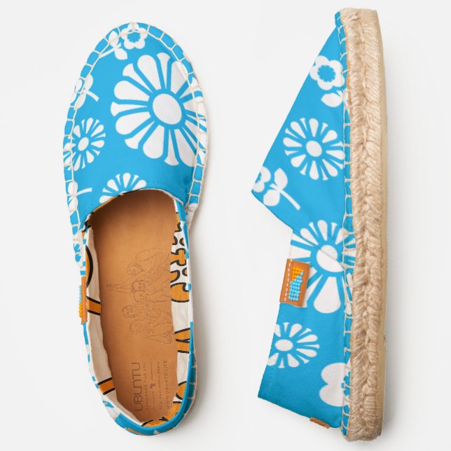 Retro Floral No. 2 Espadrilles (Side)