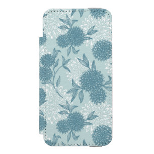 Retro Floral Pattern 2 2 Wallet Case For iPhone SE/5/5s