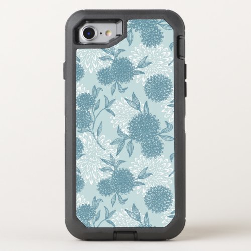 Retro Floral Pattern 2 2 OtterBox Defender iPhone SE87 Case