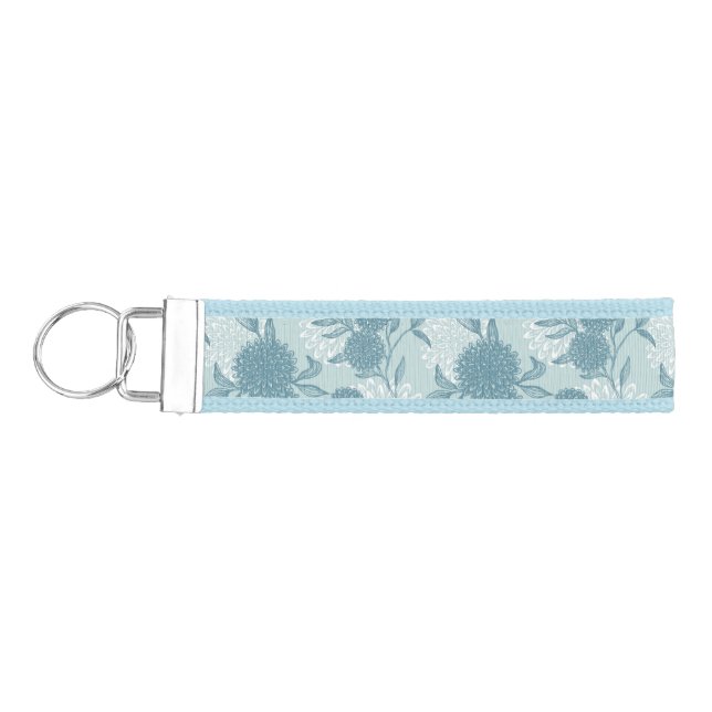 Retro Floral Pattern 2 2 Wrist Keychain (Keys on Left)