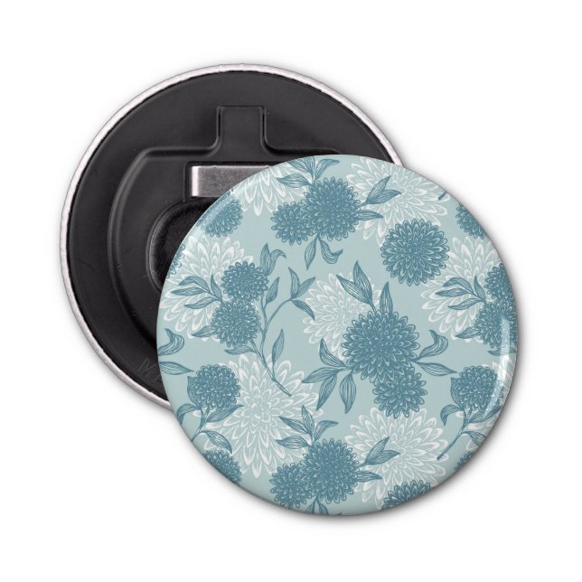 Retro Floral Pattern 2 3 Bottle Opener (Front)