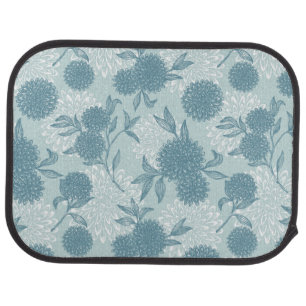Retro Floral Pattern 2 3 Car Floor Mat