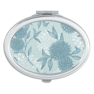 Retro Floral Pattern 2 3 Makeup Mirror
