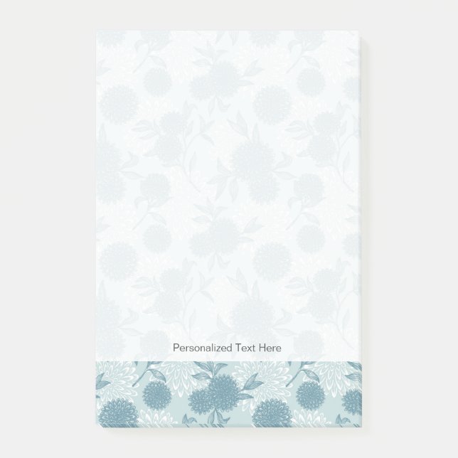 Retro Floral Pattern 2 3 Post-it Notes (Front)