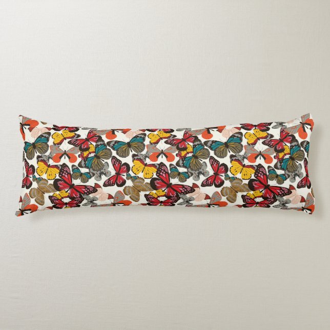 Retro floral pattern 2 body pillow (Front)