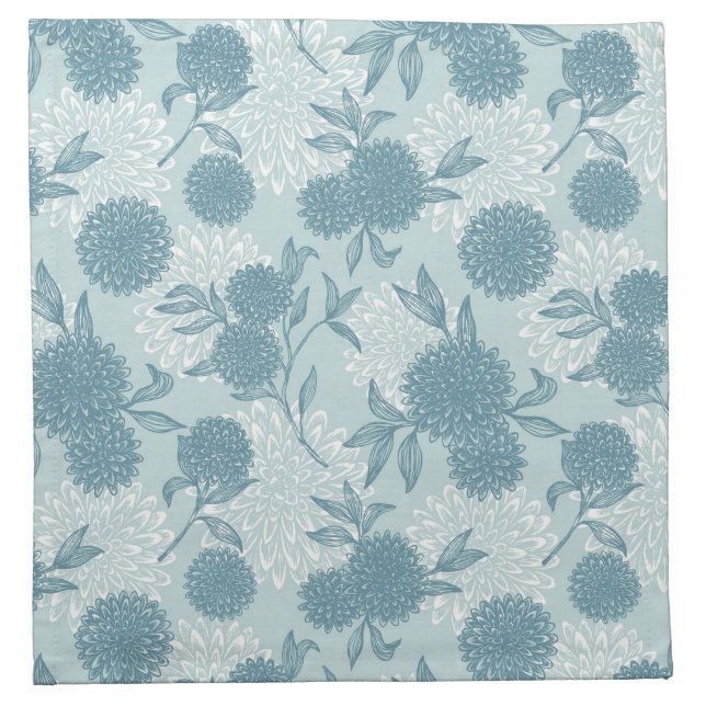 Retro Floral Pattern 2 Cloth Napkin (Front)