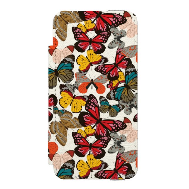 Retro floral pattern 2 incipio iPhone wallet case (Folio Front)
