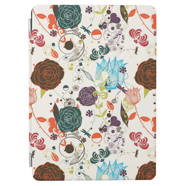 Retro Floral Pattern 2 iPad Air Cover (Front)