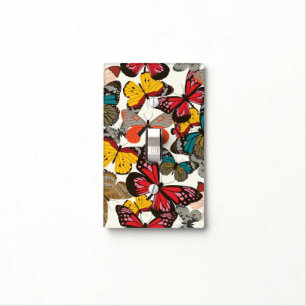 Retro floral pattern 2 light switch cover