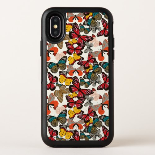 Retro floral pattern 2 OtterBox symmetry iPhone x case