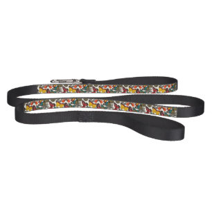 Retro floral pattern 2 pet leash