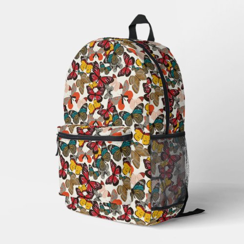 Retro floral pattern 2 printed backpack