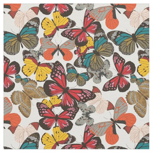 Retro floral pattern 3 fabric