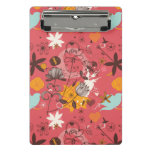 Retro floral pattern 3 mini clipboard