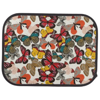 Retro Floral Pattern 5 Car Floor Mat by boutiquey at Zazzle