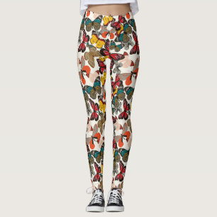 Retro floral pattern 7 leggings