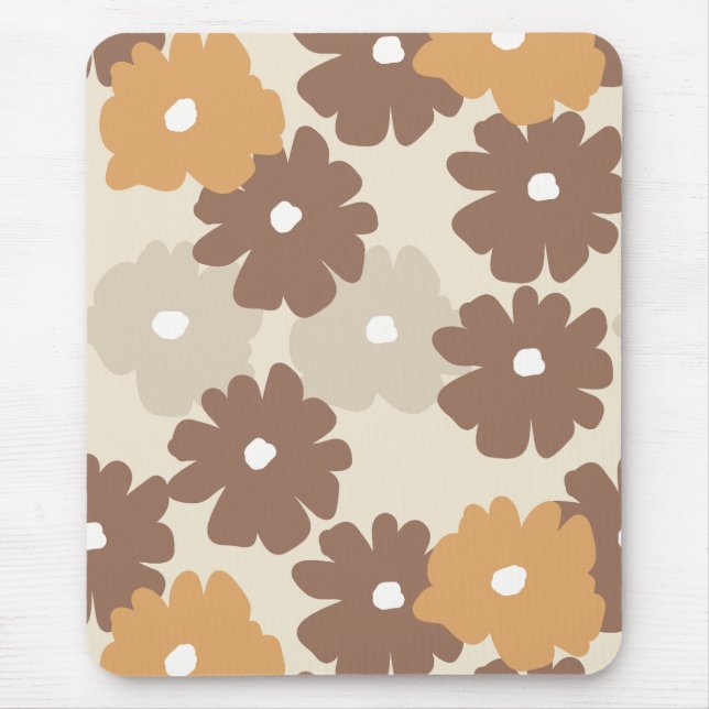 Retro floral pattern mouse pad (Front)