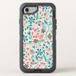 Retro Floral Pattern OtterBox Defender iPhone 8/7 Case