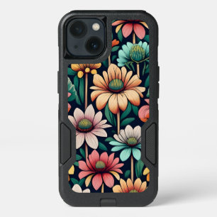 Retro Floral pattern otterbox Iphone 13 case
