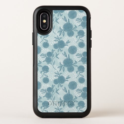 Retro Floral Pattern OtterBox Symmetry iPhone X Case