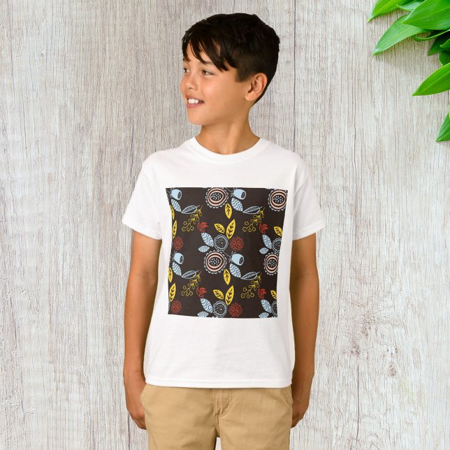 Retro Floral Pattern T-Shirt (Creator Uploaded)