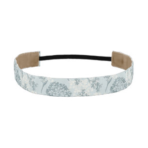 Retro floral pattern with viburnum flowers athletic headband