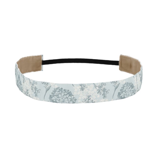 Retro floral pattern with viburnum flowers athletic headband (Front)