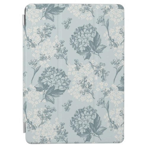 Retro floral pattern with viburnum flowers iPad air cover