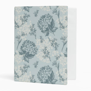 Retro floral pattern with viburnum flowers mini binder