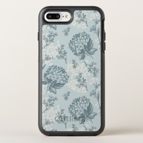Retro floral pattern with viburnum flowers OtterBox symmetry iPhone 8 plus7 plus case