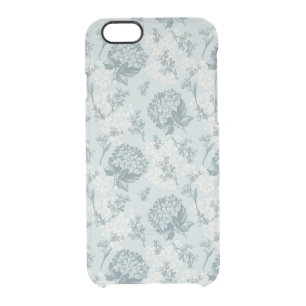 Retro floral pattern with viburnum flowers clear iPhone 6/6S case
