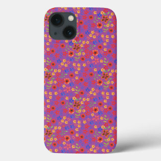 Retro Floral Print on Magenta Case-Mate iPad Case