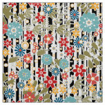 Retro, floral retro fabric