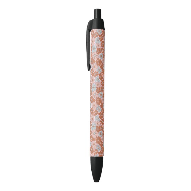 Retro Floral Seamless Pattern Pen (Top (Vertical))