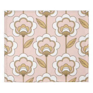 Retro floral: seamless vintage pattern. duvet cover