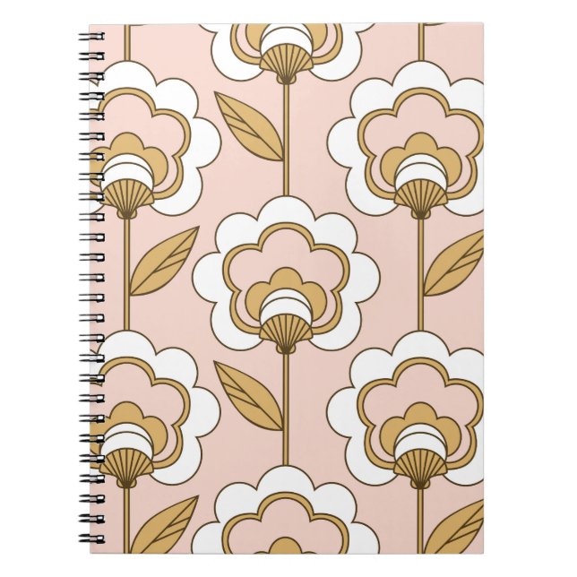 Retro floral: seamless vintage pattern. notebook (Front)